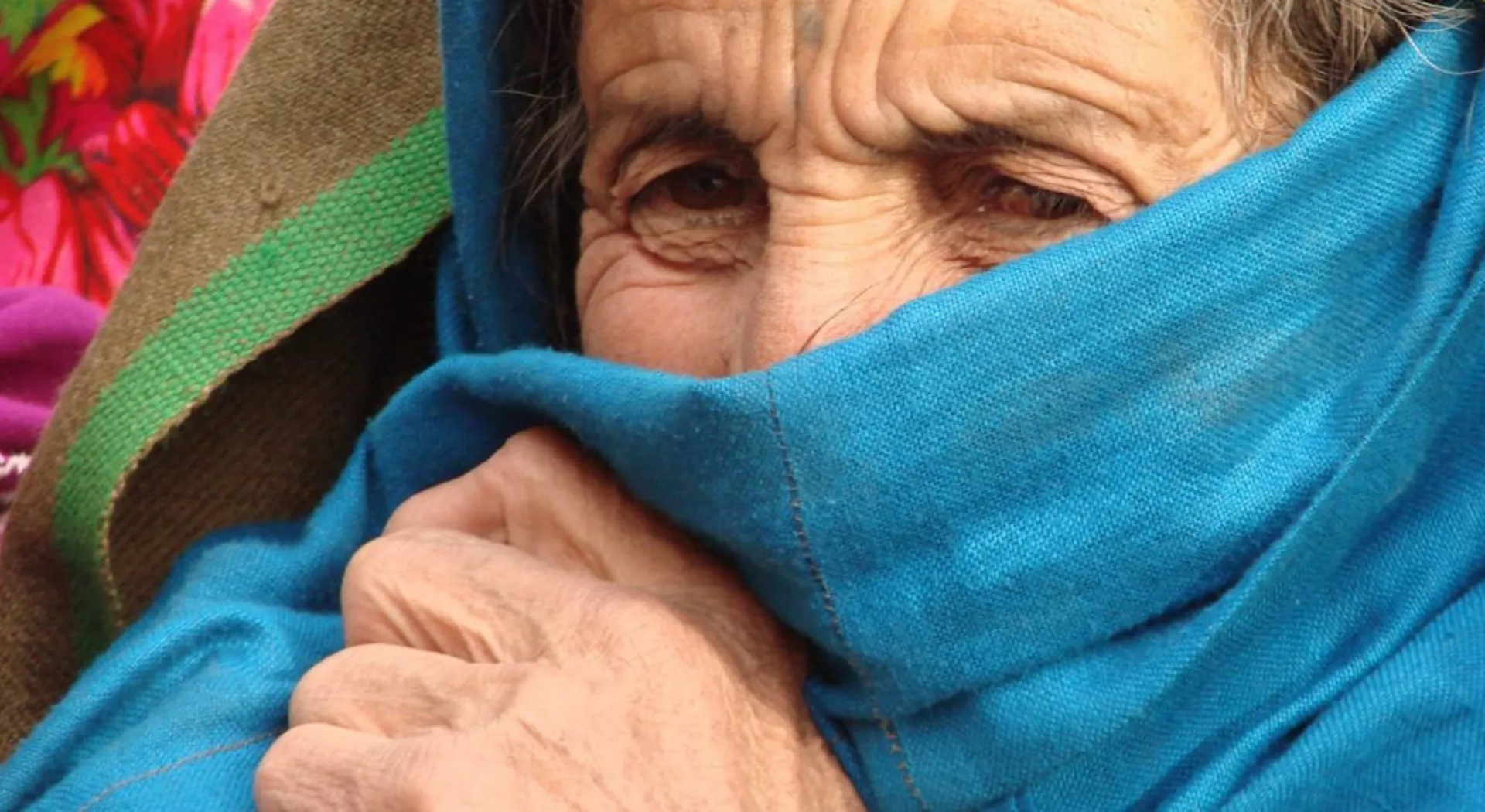 Verschleierte Frau aus Afghanistan