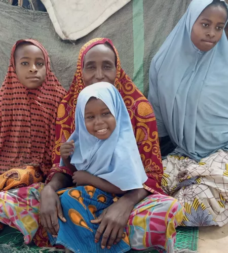 Toma met enkele van haar kinderen