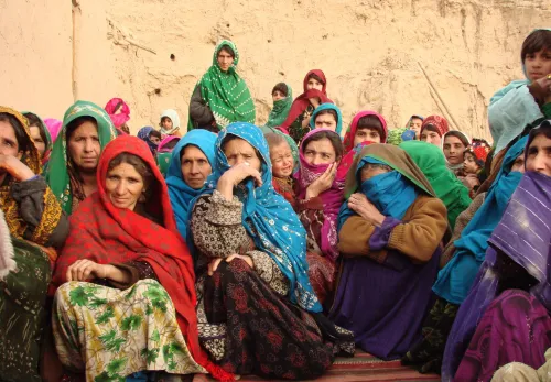 Eine Frauenselbsthilfegruppe in Afghanistan