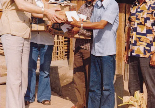 Hulp aan vluchtelingen in Vietnam